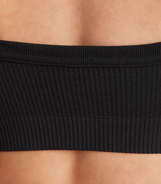 Lily Loves Ribbed Seamfree Square Neck Crop Top; Style: LCT50112 2 of 5