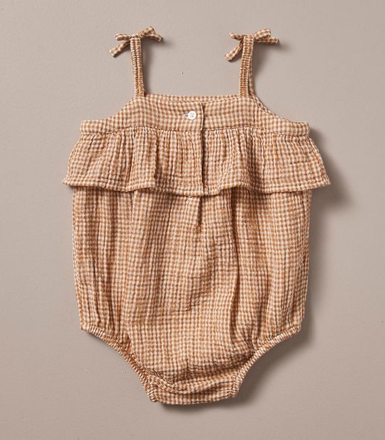 Gingham Baby Bodysuit 