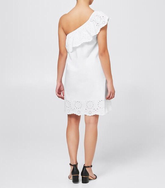 Dannii Minogue Petites One Shoulder Broiderie Dress