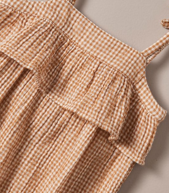 Gingham Baby Bodysuit 