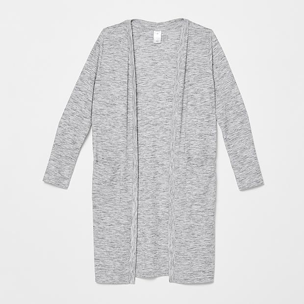 Long Line Ribbed Cardigan Long Line Ribbed Cardigan