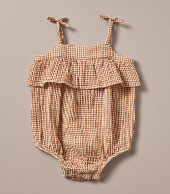 Gingham Baby Bodysuit 