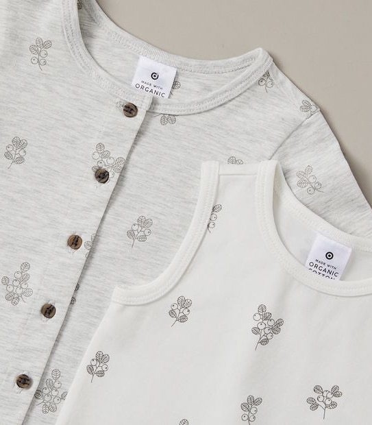 5 Piece Baby Organic Cotton Gift Set