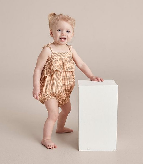 Gingham Baby Bodysuit 