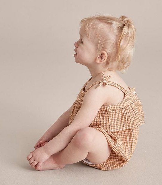 Gingham Baby Bodysuit 