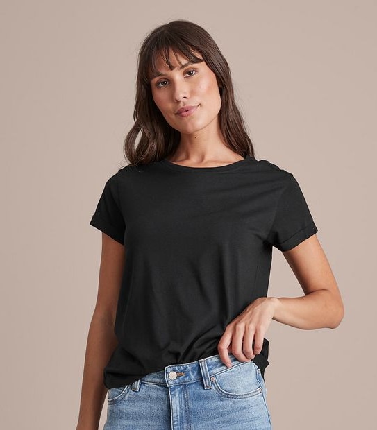 Cotton/Modal Relaxed T-Shirt