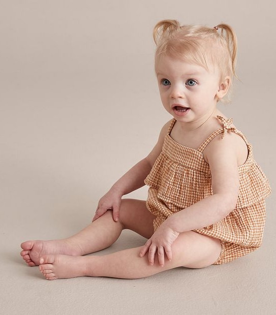 Gingham Baby Bodysuit 