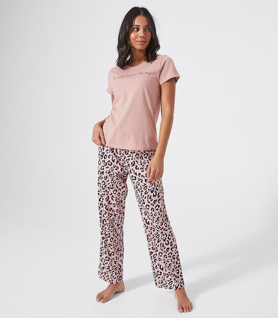 Lily Loves Printed Sleep T-Shirt - Pink Love