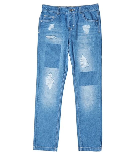 Distressed Denim Jeans