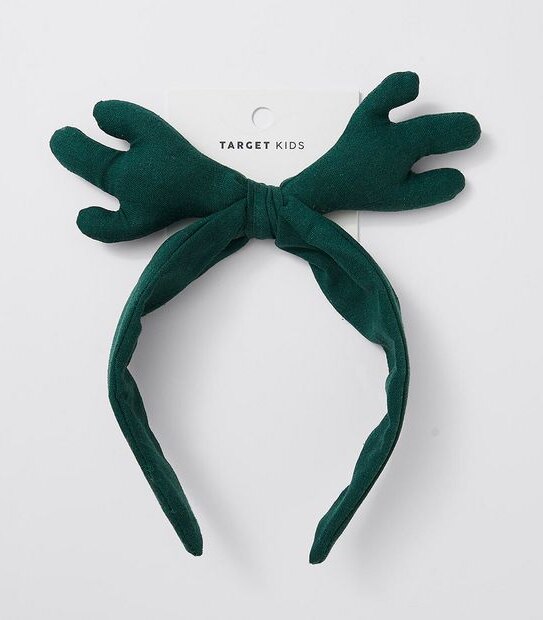 Linen Antlers Headband - Green