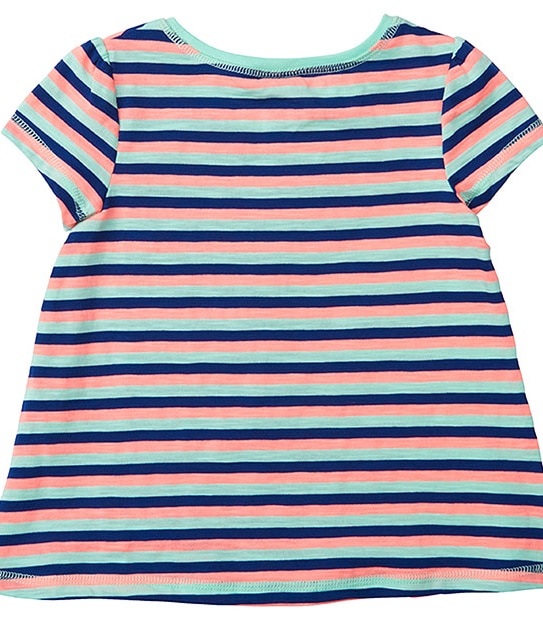 Girls' Short Sleeve Stripe T-Shirt