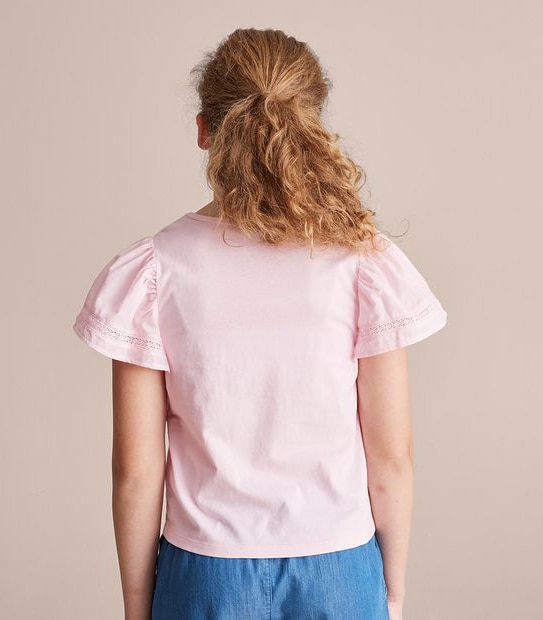Lace Trim T-shirt