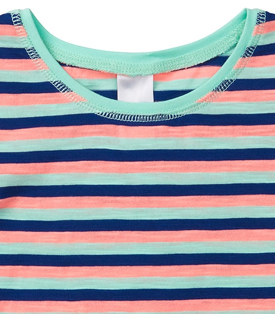 Girls' Short Sleeve Stripe T-Shirt
