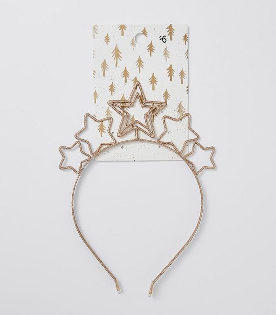 Star Of Xmas Headband - Gold 