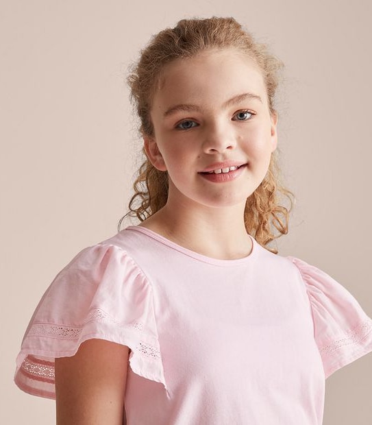 Lace Trim T-shirt
