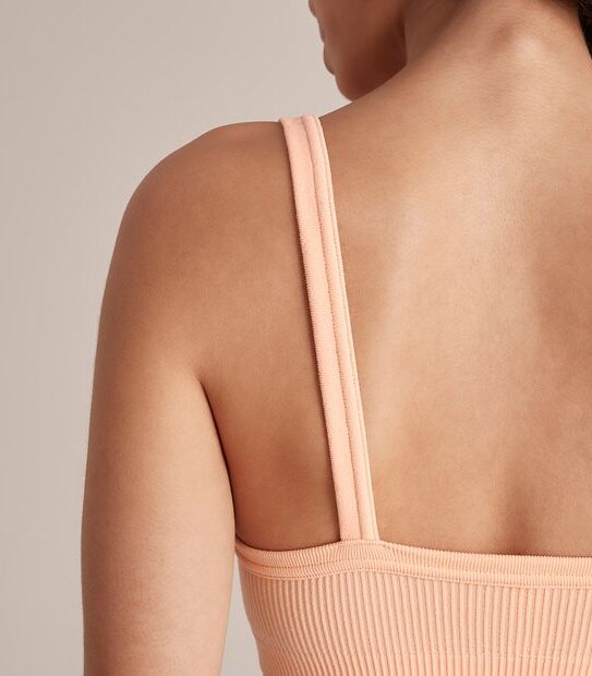 Lily Loves Ribbed Seamfree Square Neck Crop Top; Style: LCT50112