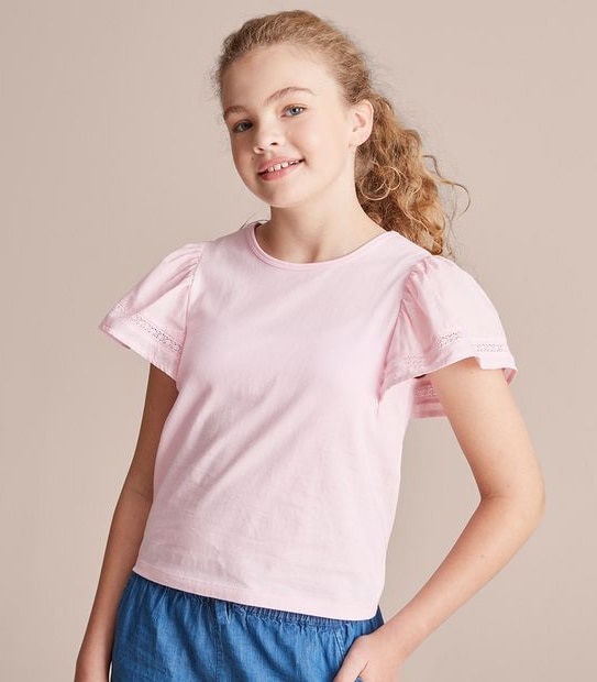Lace Trim T-shirt