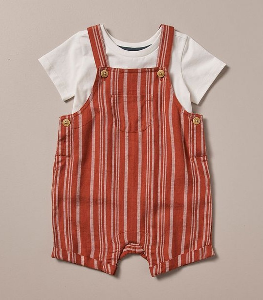 2 Piece Baby Linen Blend Set