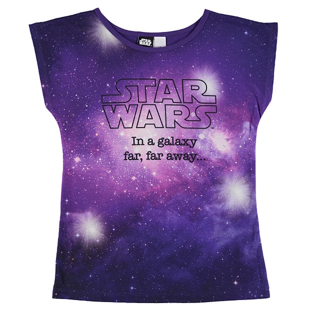 Star Wars Short Sleeve Galaxy Print T-Shirt