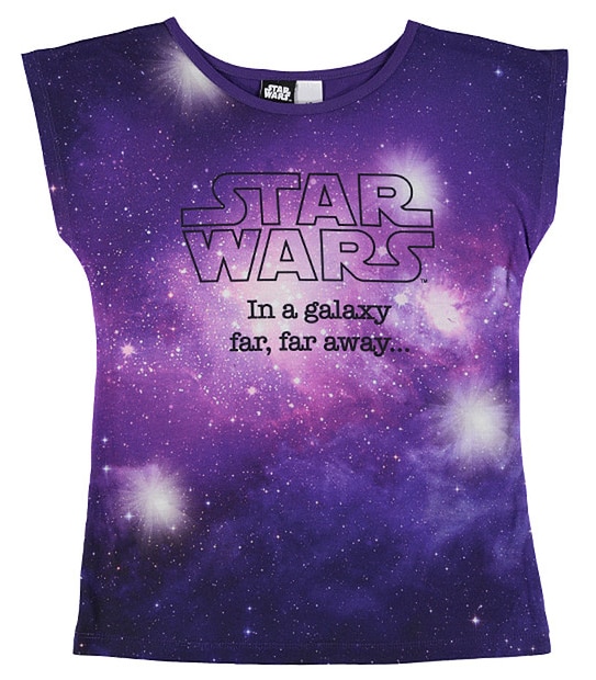 Star Wars Short Sleeve Galaxy Print T-Shirt