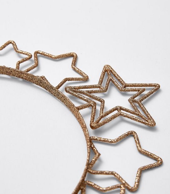 Star Of Xmas Headband - Gold 