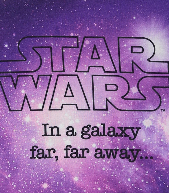 Star Wars Short Sleeve Galaxy Print T-Shirt