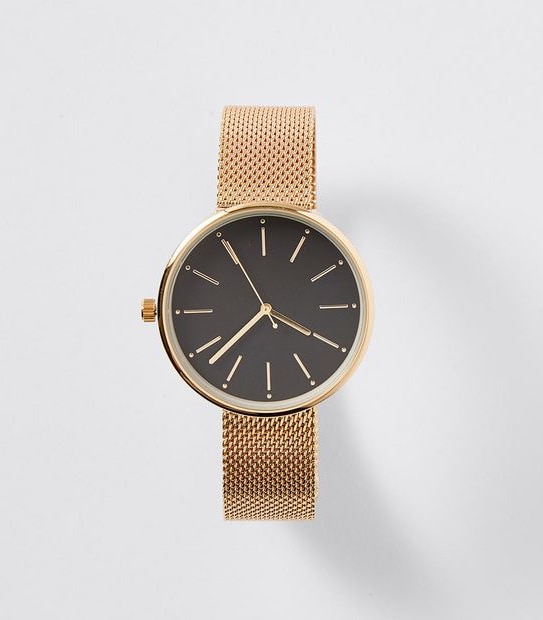 Womens Mesh Watch - Gold