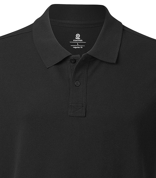 Men's essentials Plain Polo - Black