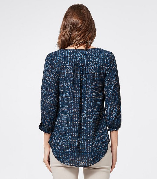 Preview Button Front Shell Top - Blue Textured Spot