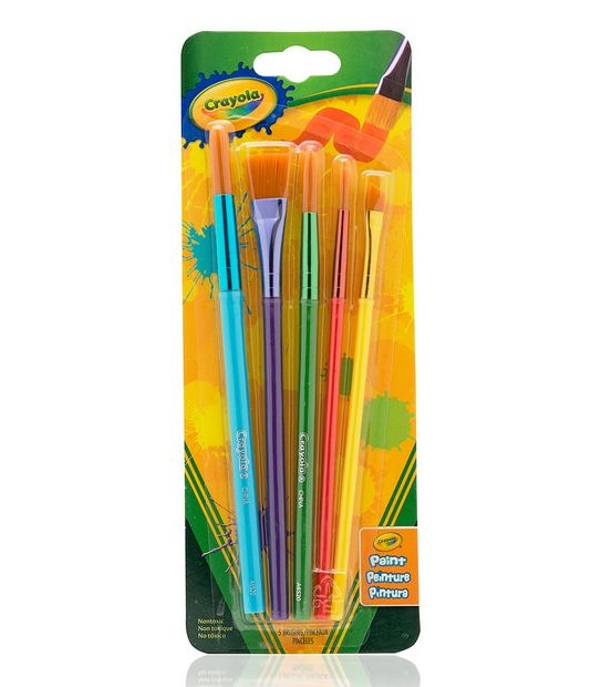 Crayola 5 Pack Art + Craft Brushes
