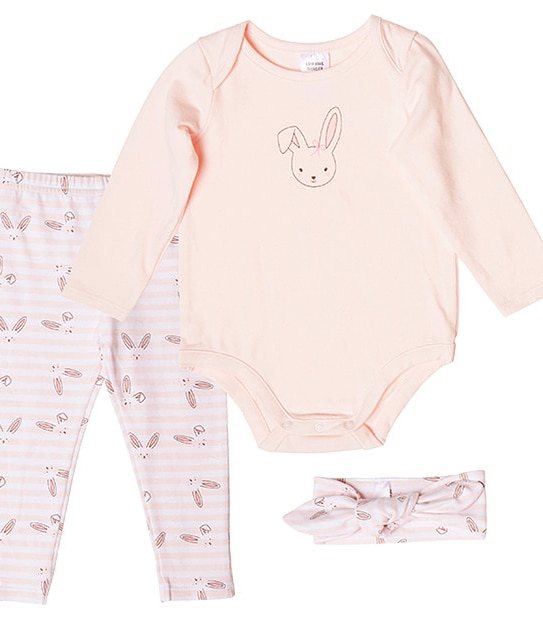 Newborn 3 Piece Set - Pink