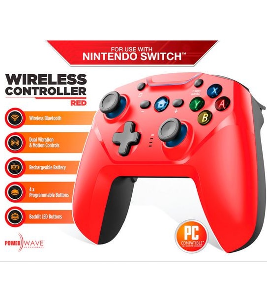 Powerwave Switch Wireless Controller Red
