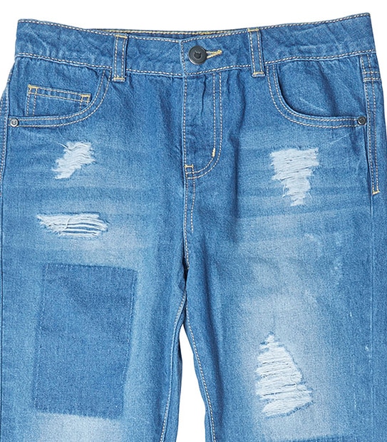 Distressed Denim Jeans