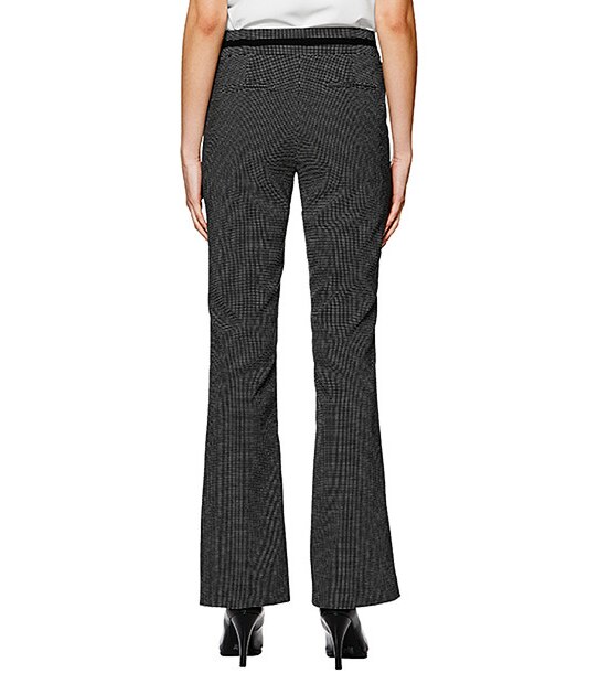 Bootleg Pants - Black Pindot
