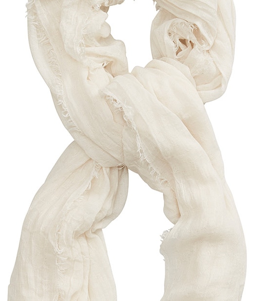 Textured Square Scarf - Natural 2 of 2