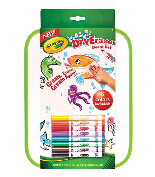 Crayola Dryerase Board Set With 8 Markers