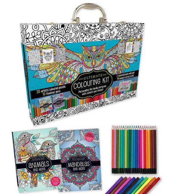 Ultimate Colouring Carry Case: Mandalas and Animals - Colouring