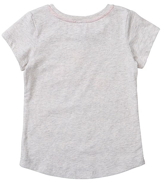 Girls' Short Sleeve Flower Applique T-Shirt