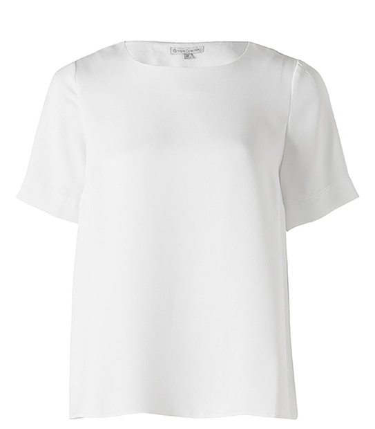 Cross Back Top - White
