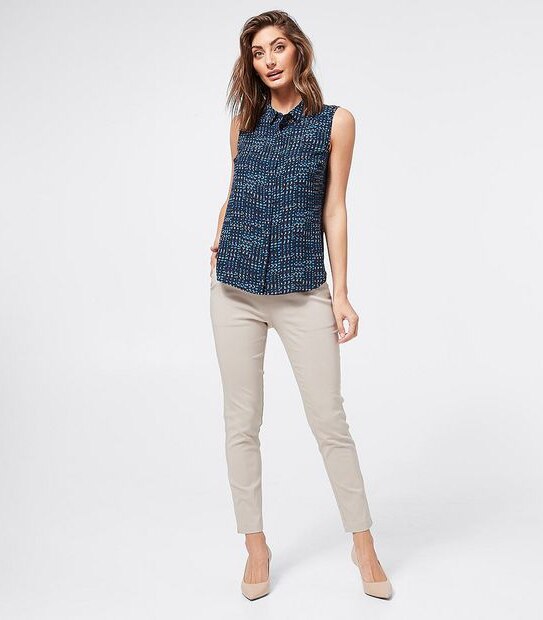 Preview Sonia Relaxed Blouse - Blue Textured Spot