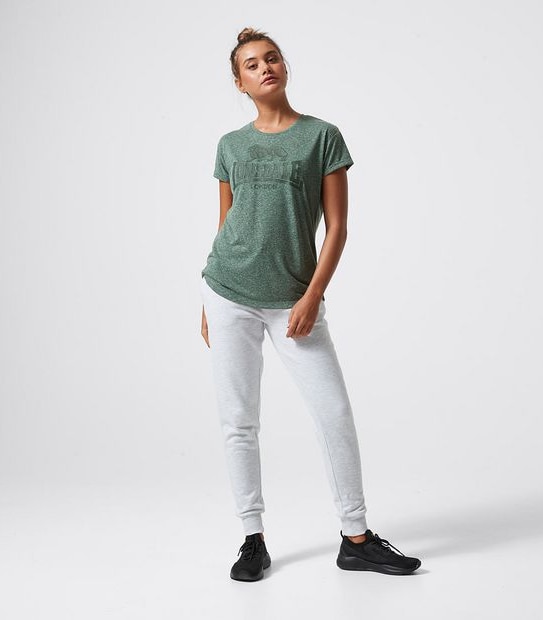 Lonsdale London Earby Core Linen Blend Heritage T-Shirt - Olive Green