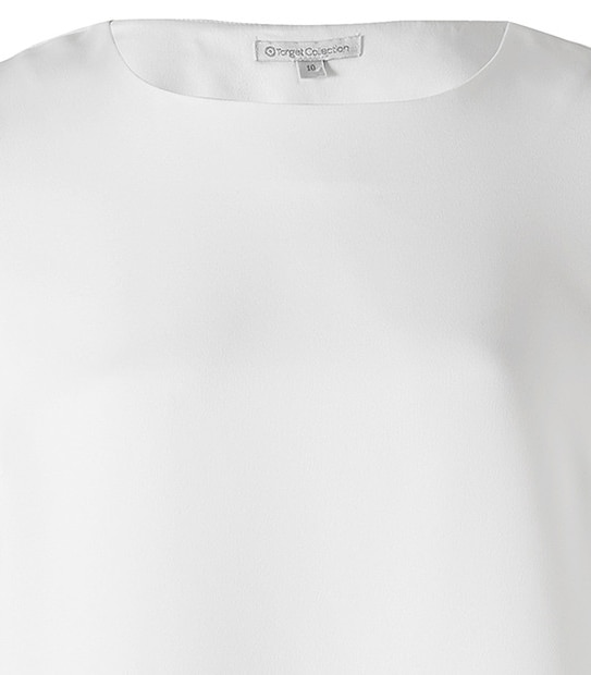Cross Back Top - White