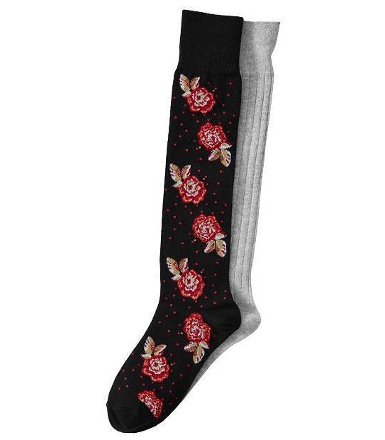 2 Pack Fashion Knee High Socks