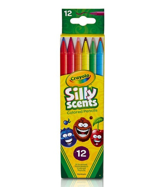 Crayola Creations Silly Scents Mini Twistables Colored Pencils - 12 Pack