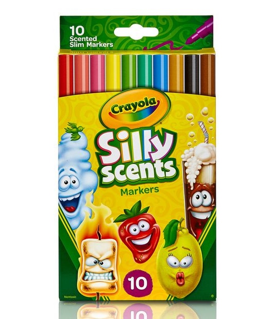 Crayola Silly Scents Slim Markers - 10 Pack