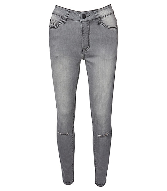 Dannii Minogue Petites 7/8 Ripped Jeans - Grey