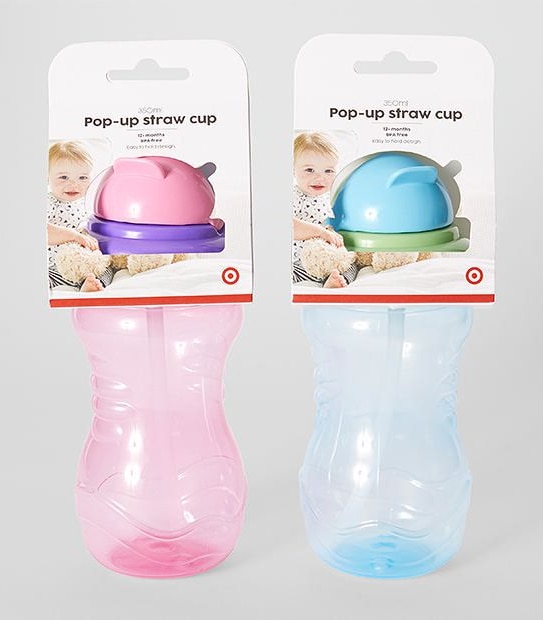 Pop-Up Straw Cup 350ml 