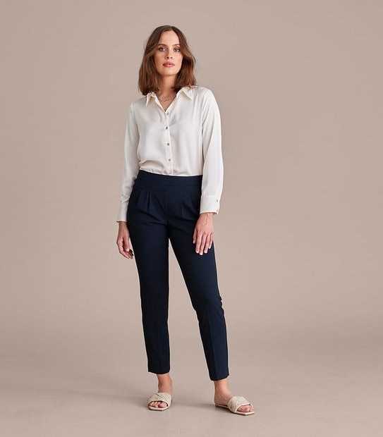 Preview Tapered Pleat Front Pants