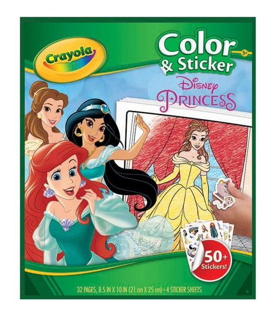 Crayola Colour & Sticker Book - Disney Princess