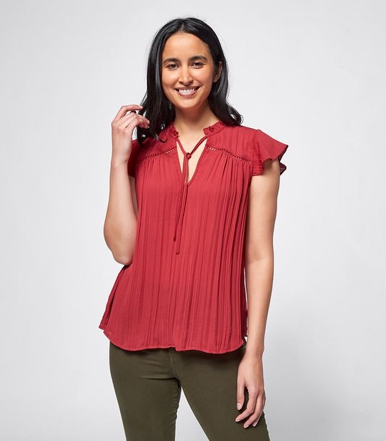Rosie Flutter Sleeve Blouse